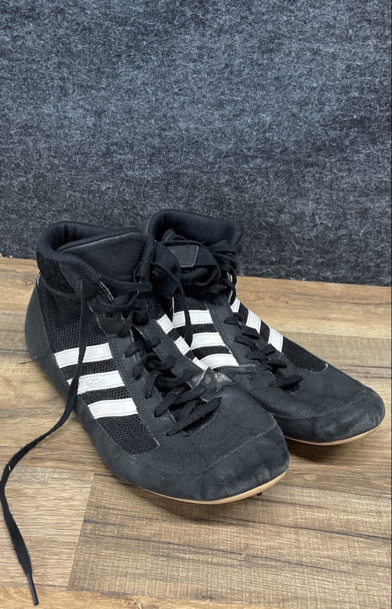Adidas HVC Black White Men's Wrestling Shoes Size 11.5