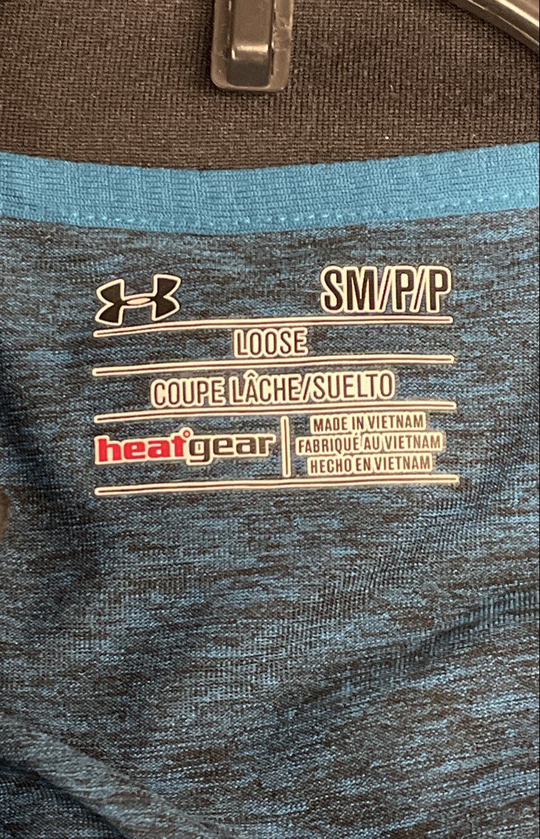 Under Armour Men's Blue Heather HeatGear Tech 1/4 Zip Pullover Size S