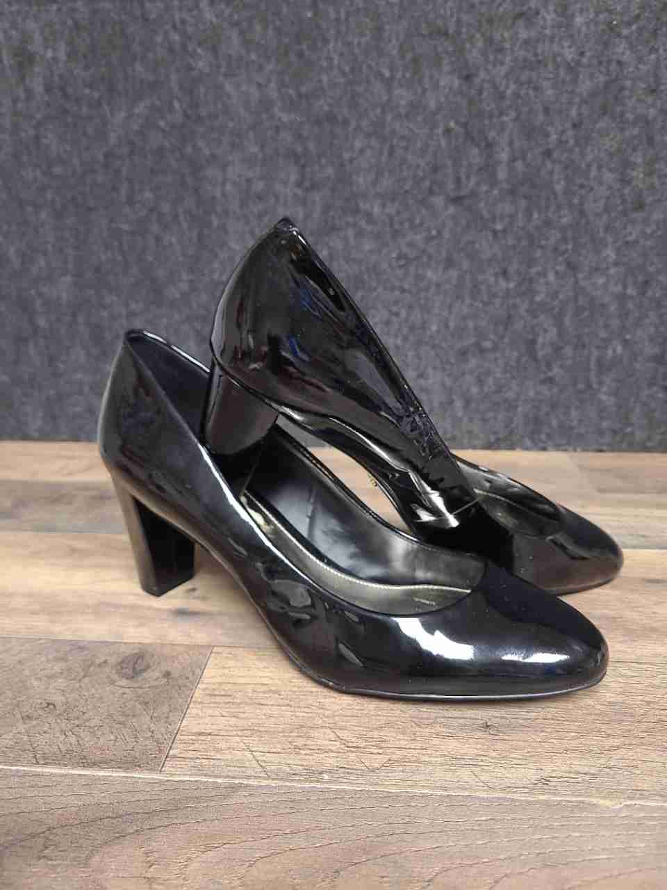 Lauren Ralph Lauren Nala Black Patent Leather Heels Pumps Size 10B
