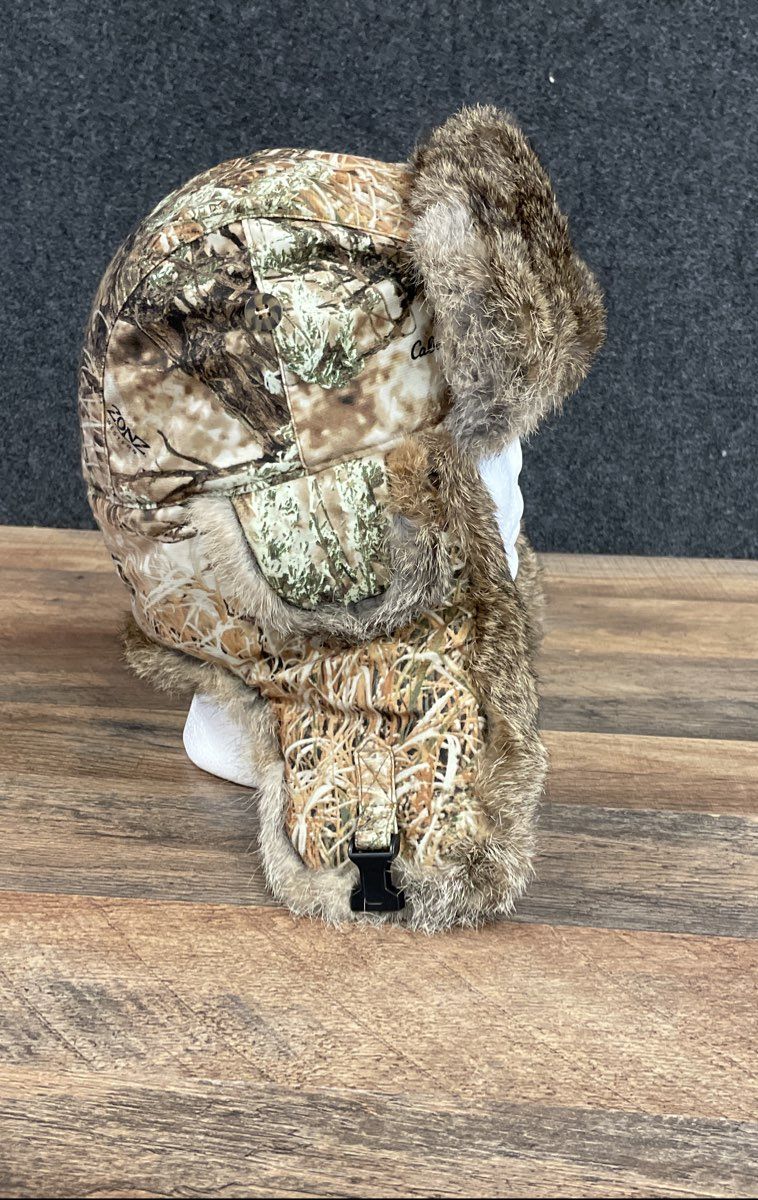 Mad Bomber x Cabela's Men's ZONZ Western Camo Rabbit Fur Trapper Hat Size L