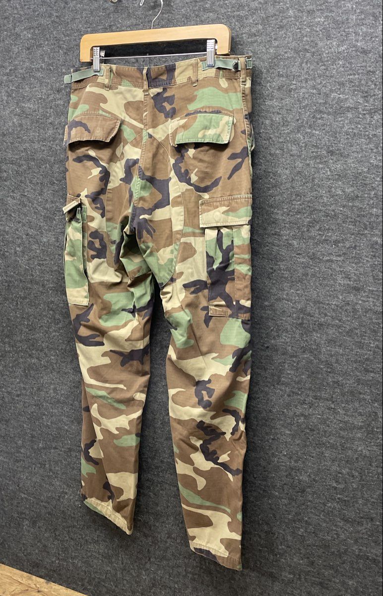 Vintage 90s US Military Woodland Camo BDU Ripstop Cargo Pants Sz M Regular
