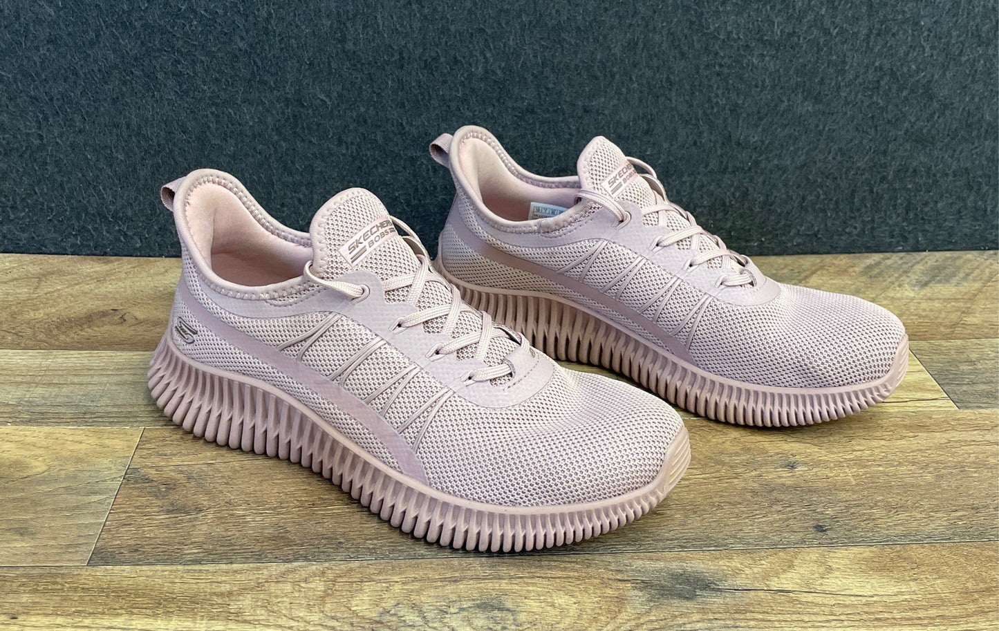 Skechers BOBS Sport Squad Chaos Face Off Rose Pink Sneakers Women's Size 10