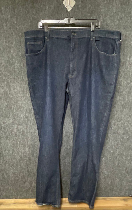 Shaquille O'Neal Men's Dark Indigo Athletic Fit Stretch Denim Jeans XLG Sz 44x32
