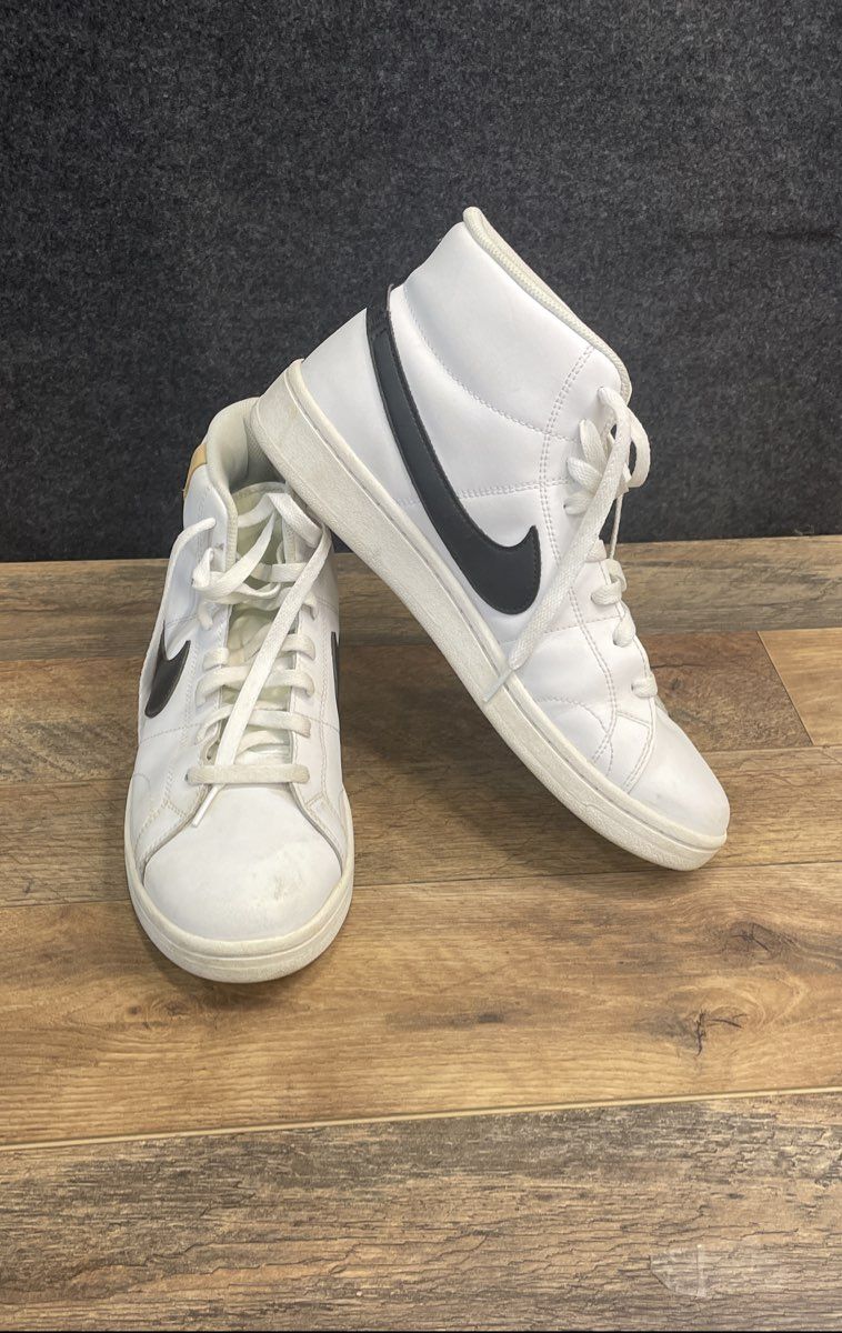 Nike Court Royale 2 Mid White Onyx Black Men's Sneakers Size 10.5