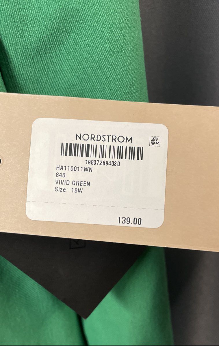 Halogen Women's Vivid Green Single Button Blazer NWT Sz 18W