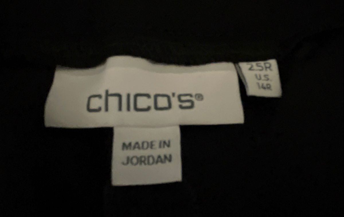 Chico's Women's Black So Slimming Brigitte Slim Leg Pants Size 14R