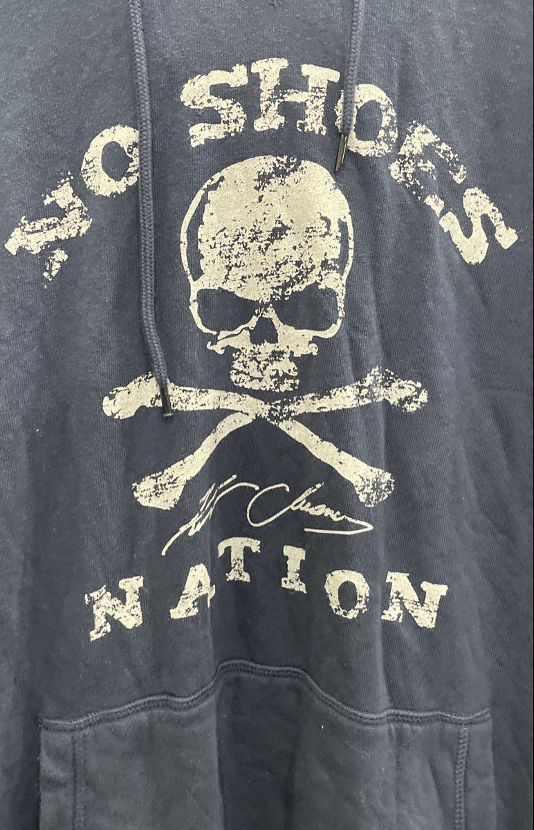 Kenny Chesney No Shoes Nation Men's Blue Skull Graphic Hoodie Sweatshirt Sz L