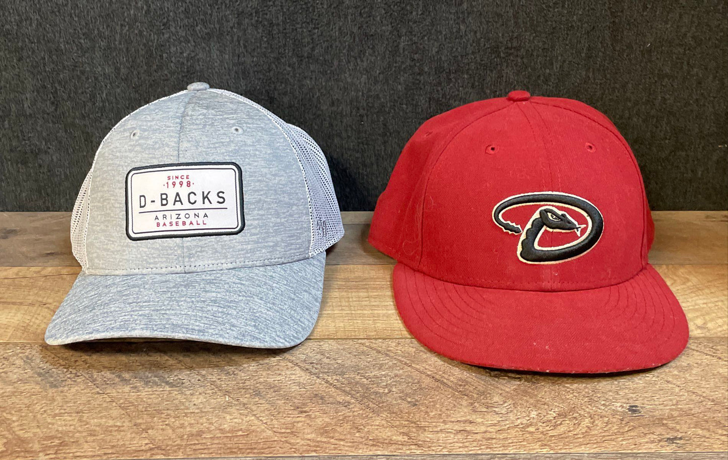 Arizona Diamondbacks MLB Baseball Hat Lot New Era 59FIFTY '47 Brand 2 Pieces