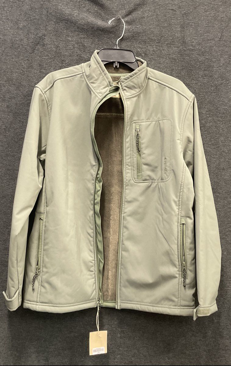 NWT Red Head Men's Sage Green Softshell Fleece Lined Full Zip Jacket Sz M