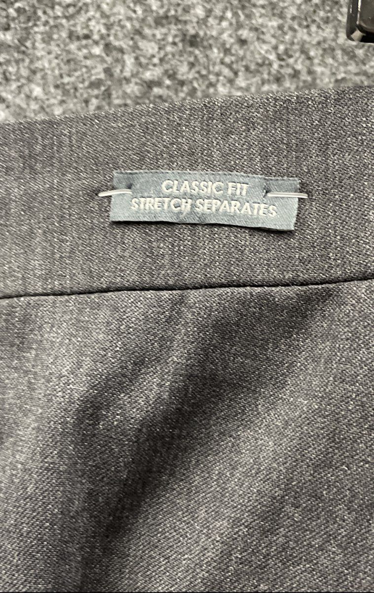 Pronto Uomo Men's Platinum Classic Fit Stretch Wool Blend Pants NWT Sz 46x30