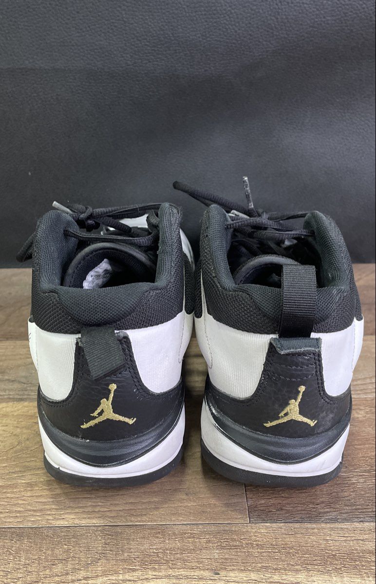 Nike Jordan Stay Loyal 3 Black White Gold Mid Top Sneakers Men's Size 11.5