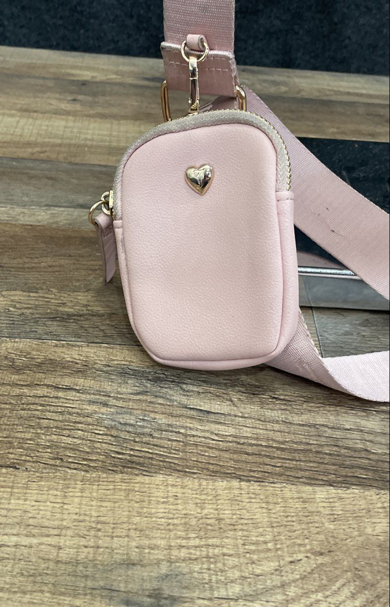 Juicy Couture Pink Monogram Satchel Bag Heart Coin Purse Crossbody