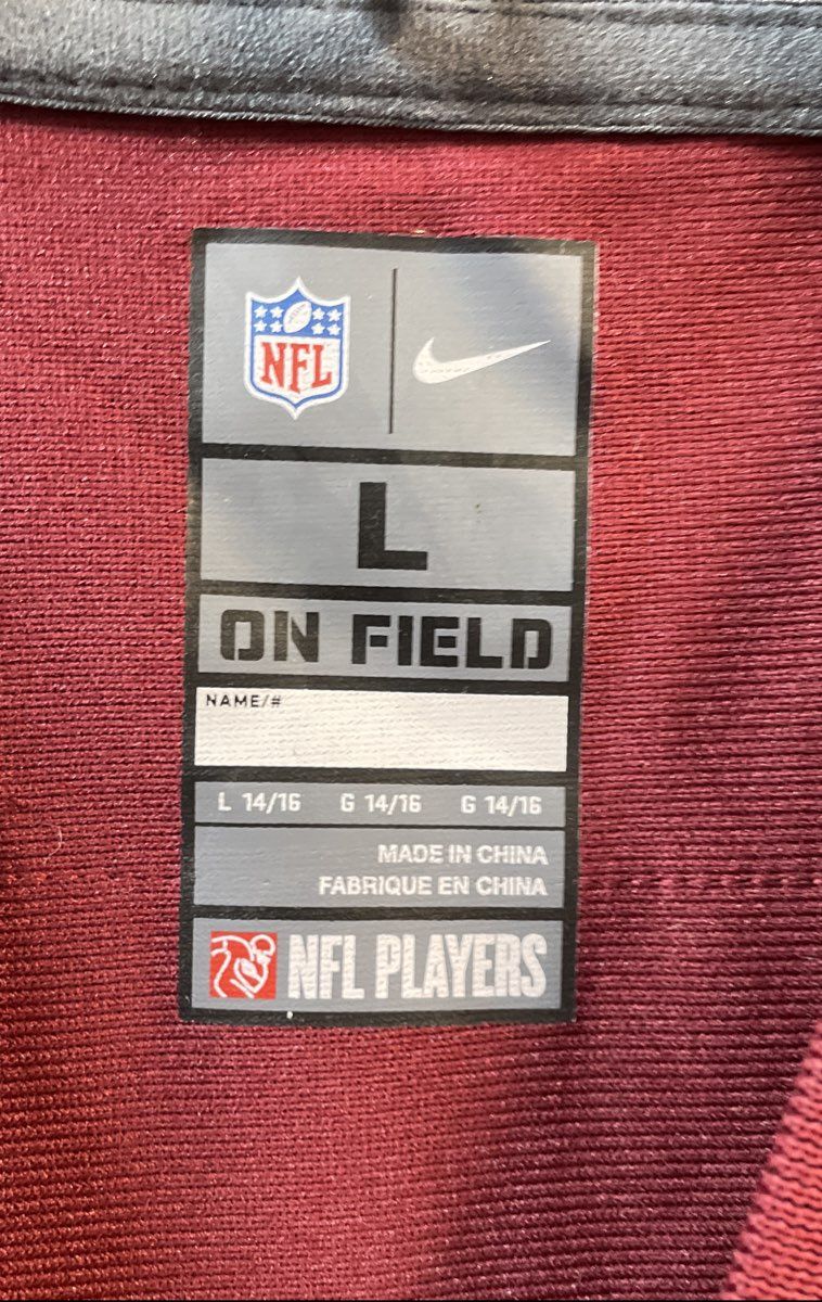 Nike Boys Washington Redskins Jordan Reed 86 Burgundy NFL Jersey Sz L 14-16
