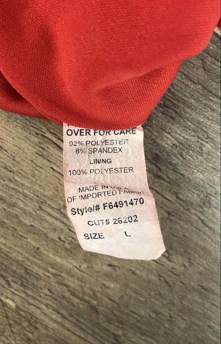 Vintage Y2K Frederick's of Hollywood Red Halter Blouson Ruched Mini Dress Sz L