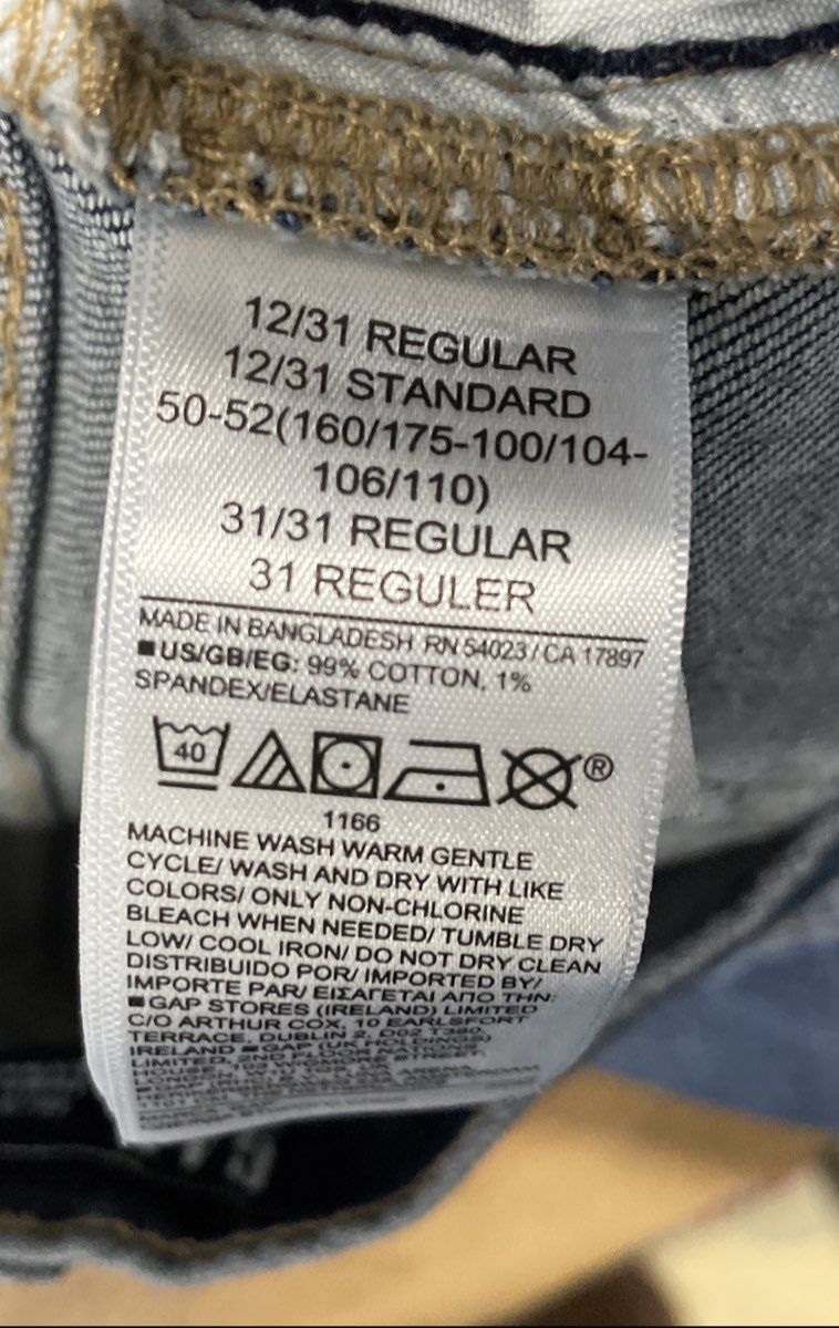 Gap Women's Blue High Rise Straight Stretch Denim Whiskered Jeans Size 12/31R
