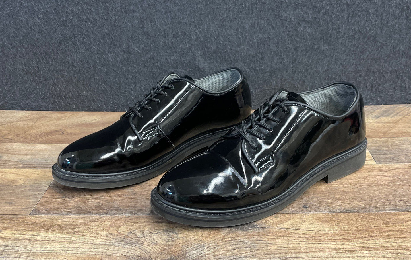 Rothco Black Hi-Gloss Lightweight Oxford Uniform Dress Shoes Men's Size 11R