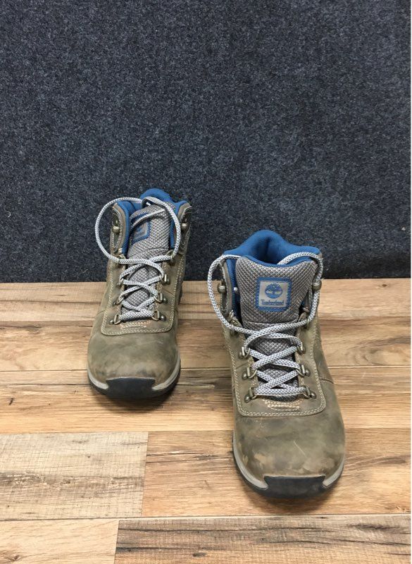 Timberland Norwood Mid Waterproof Hiking Boots Brown Blue Women's Size 8.5