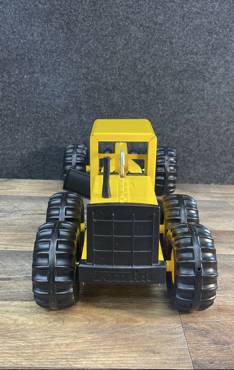 Tonka Steel Classics Road Grader 952 Yellow Pressed Steel Construction Toy