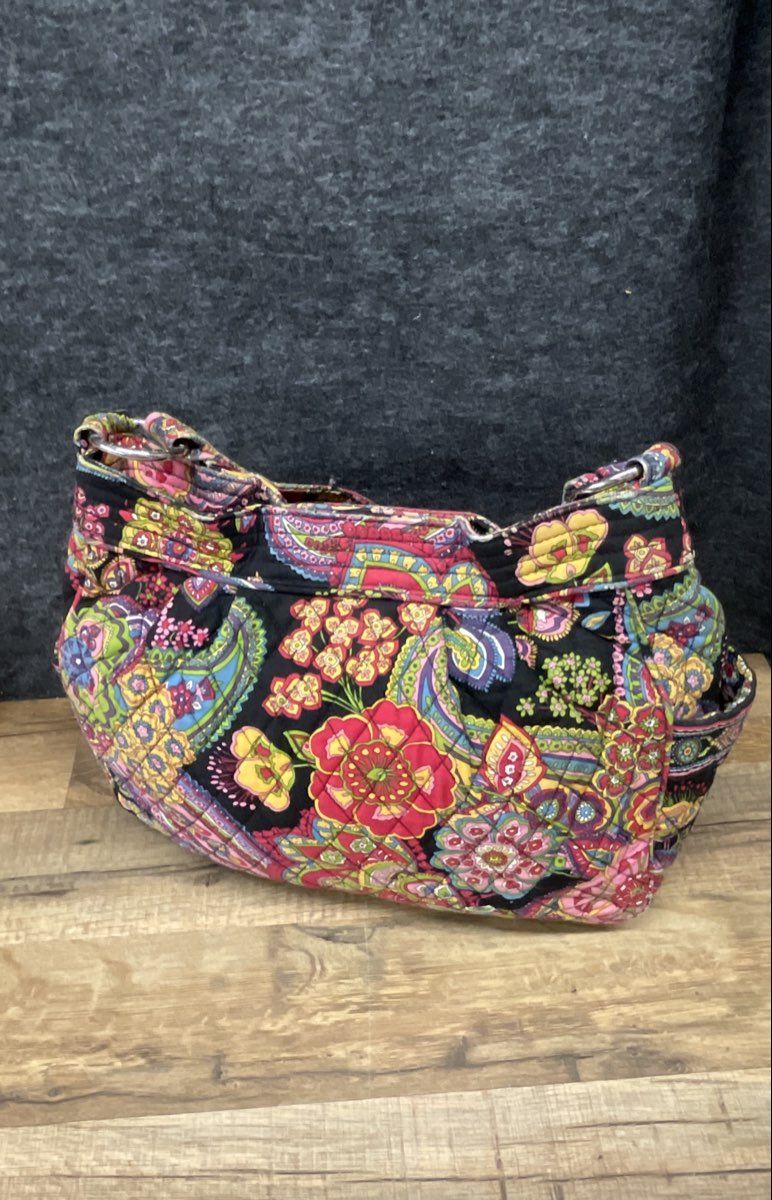 Vintage 2000s Vera Bradley Quilted Cotton Floral Paisley Tote & Bag Lot of 2