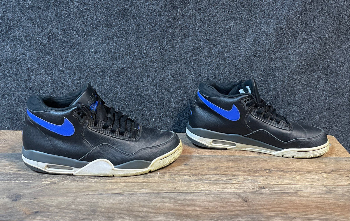 Nike Flight Legacy Black Hyper Royal Basketball Shoes Size 10.5