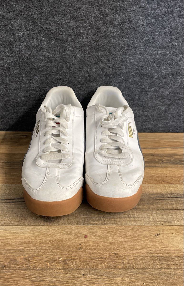 Puma Roma Basic White Blue Red Gum Men's Lifestyle Sneakers Size 9