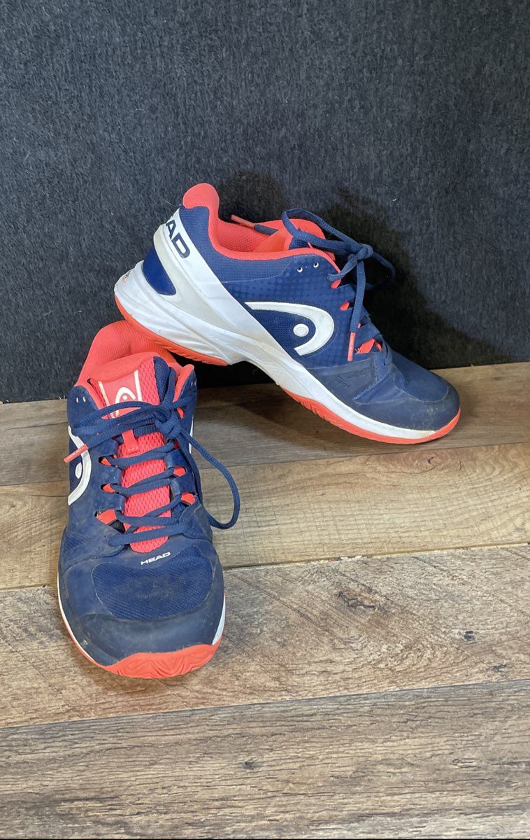 Head Nitro Pro Navy Blue Orange Women's Tennis Court Shoes Size 8.5