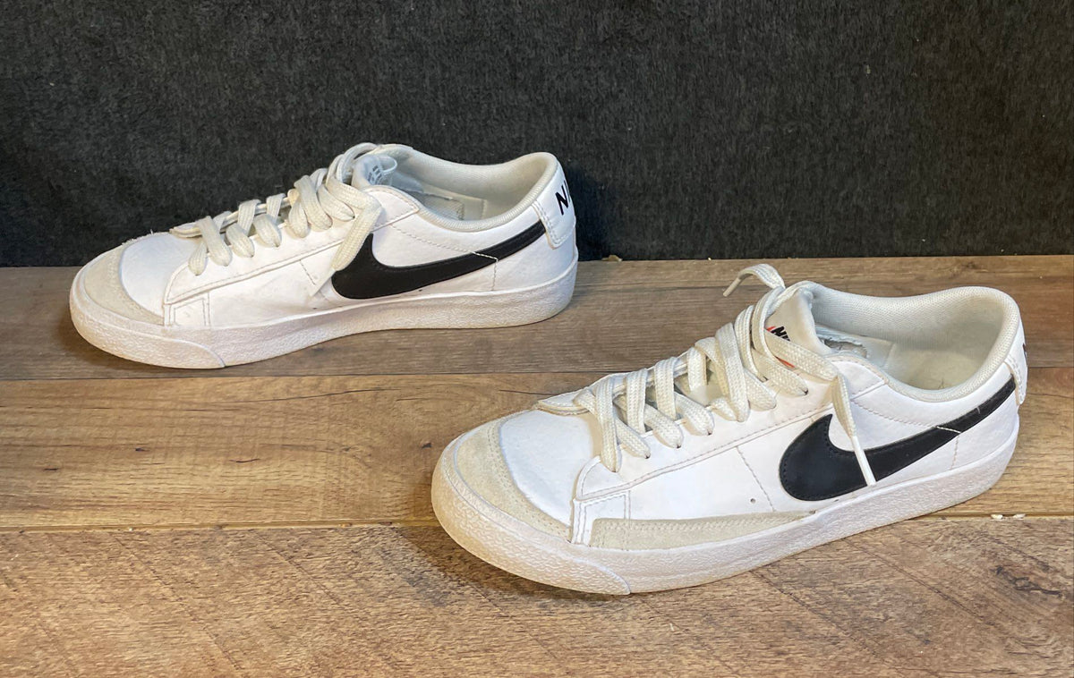 Nike Blazer Low 77 White Black Sail GS Youth Sneakers Size 6.5Y