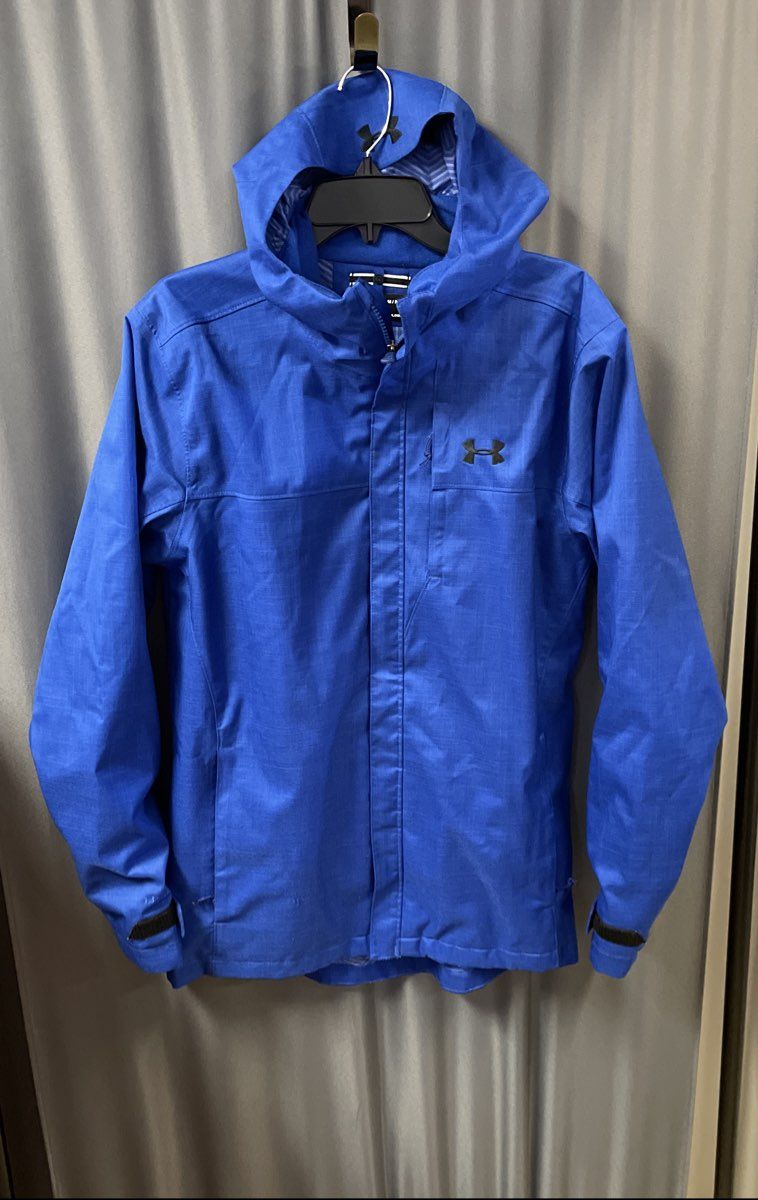 Under Armour Men's Coldgear Infrared Hooded Jacket Blue Full Zip Sz S