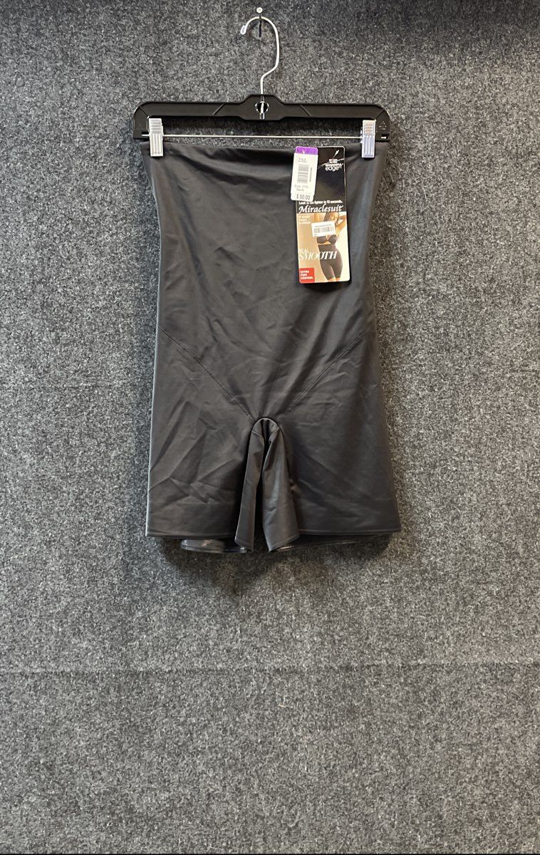 Miraclesuit Women's Black Real Smooth Hi Waist Thigh Slimmer Sz 2XL NWT