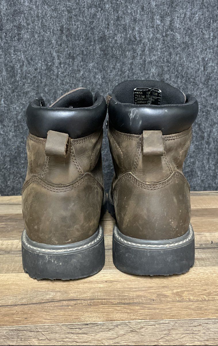 Wolverine Floorhand Waterproof Dark Brown Leather Work Boots Men's Size 11.5