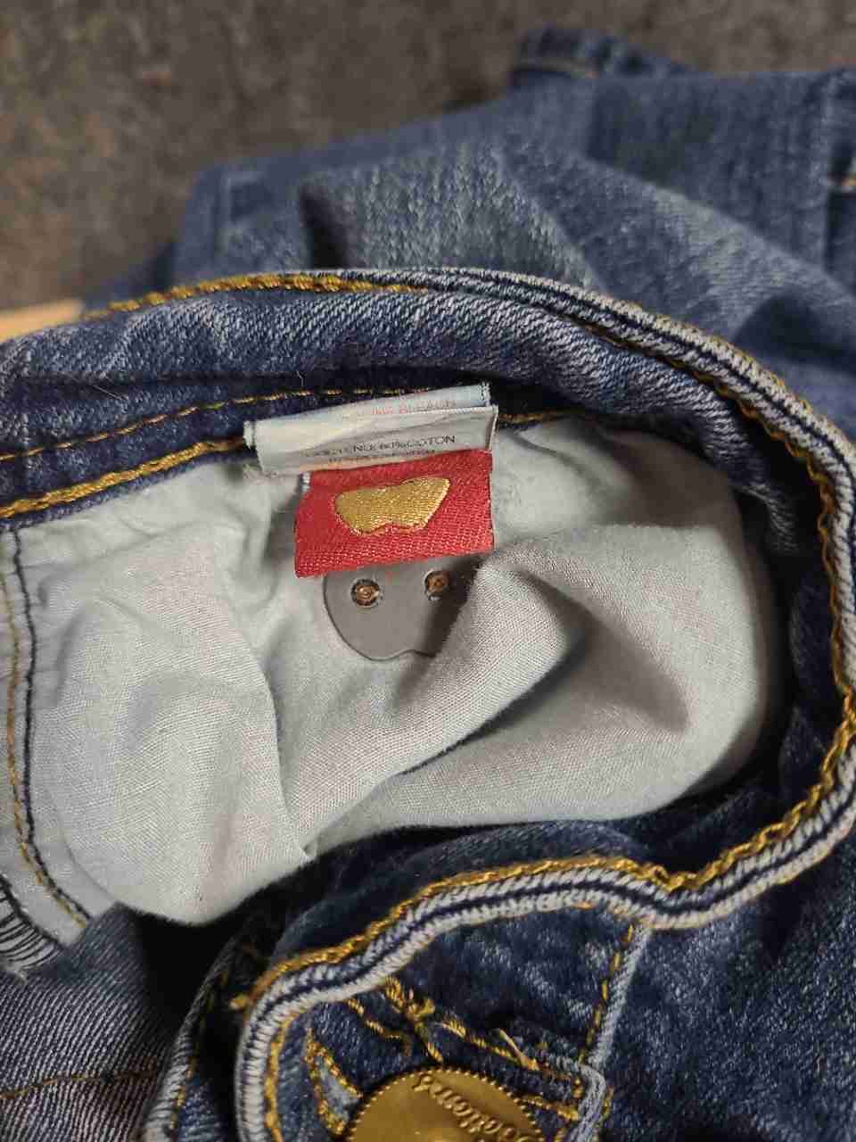Apple Bottoms Women's Vintage Y2K Blue Distressed Embroidered Jeans Size 20