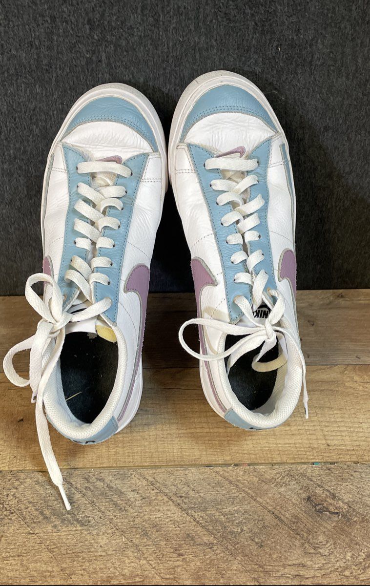 Nike Blazer Low '77 By You White Blue Lavender Women's Size 10