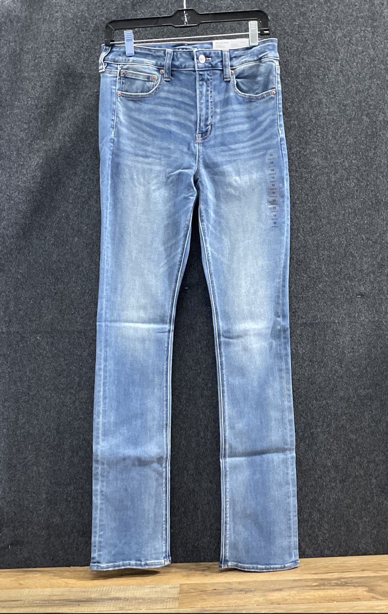 American Eagle Women's Stacked Jeans Light Blue Next Level Stretch Sz 10 NWT