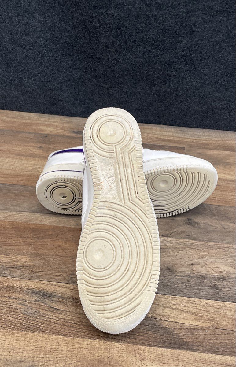 Nike Air Force 1 07 Low White Purple Custom Sneakers Size 11