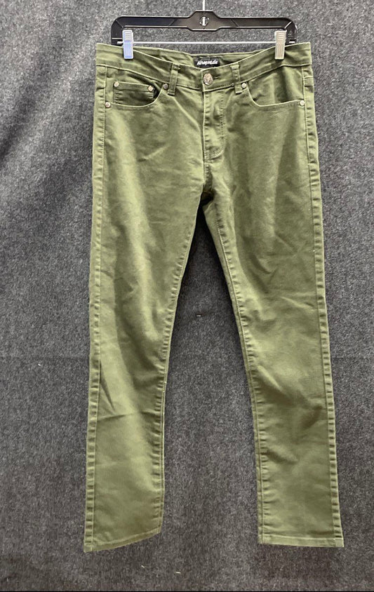Aeropostale Men's Olive Green 5-Pocket Stretch Chinos Pants Sz 32x32
