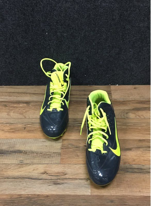 Nike Speedlax 4 Dark Grey Volt Lacrosse Cleats Men's Size 13
