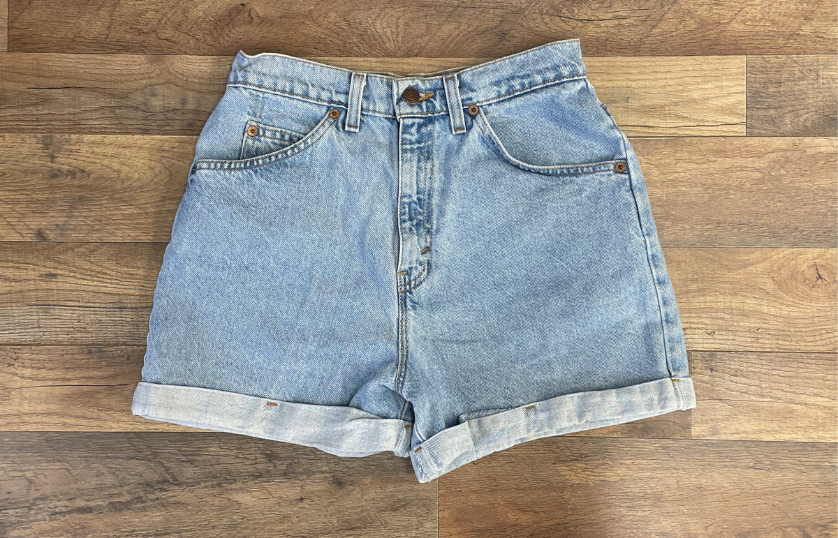 Vintage 90s Levi's Denim Shorts Lot of 2 High Rise Cutoff Cuffed 37910 37954