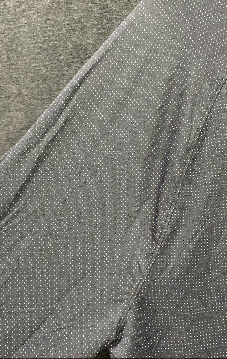 Tommy Bahama Men's Gray Micro Dot IslandZone Long Sleeve Quarter Zip Polo Sz L