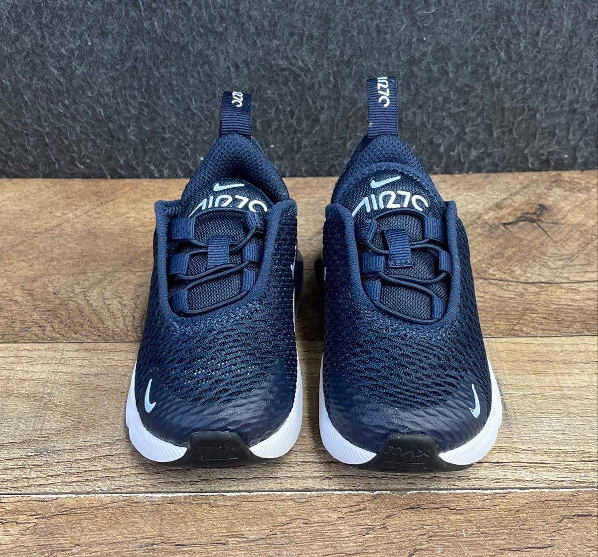 Nike Air Max 270 Midnight Navy White Toddler Sneakers DD1646-407 Size 5C