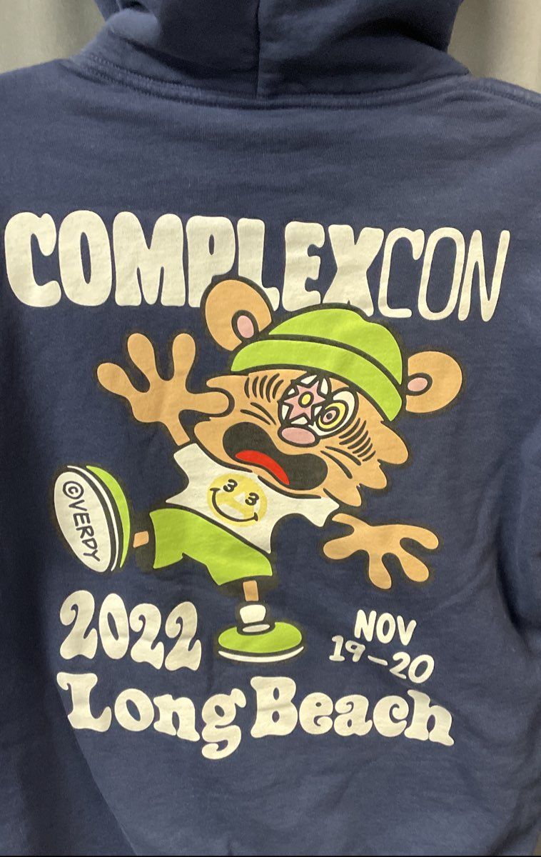 Complexcon Men's Navy 2022 Long Beach Graphic Pullover Hoodie Sz S