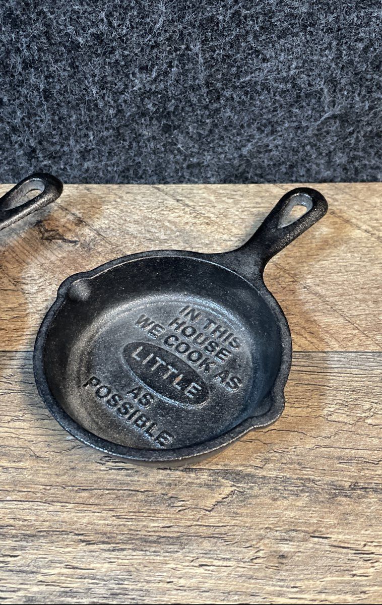 Lodge LMS & Galerie Cast Iron Mini Skillet Heart Griddle 3 Piece Lot Novelty