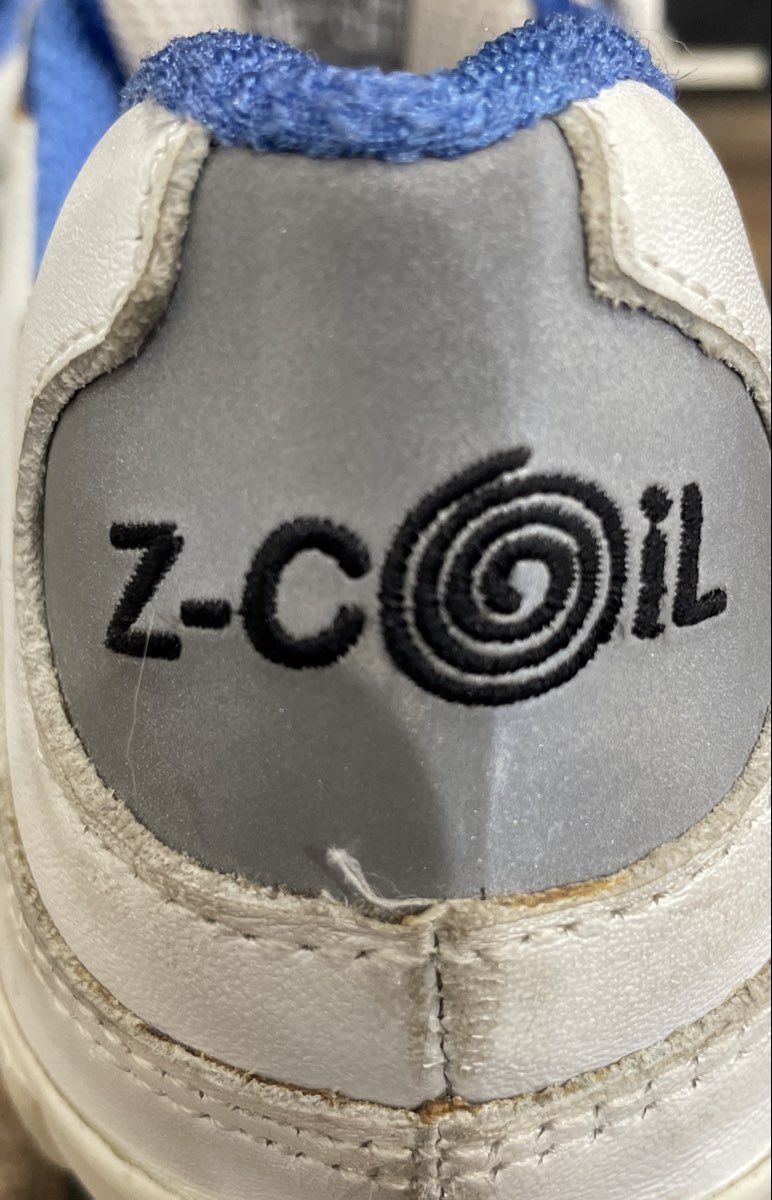 Z-Coil Orthopedic Walking Spring Shoes White Blue Women's Size 9
