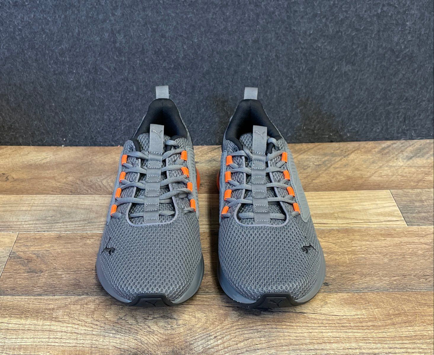PUMA Cell Vive Intake Grey Orange Running Shoes Men's Size 8.5