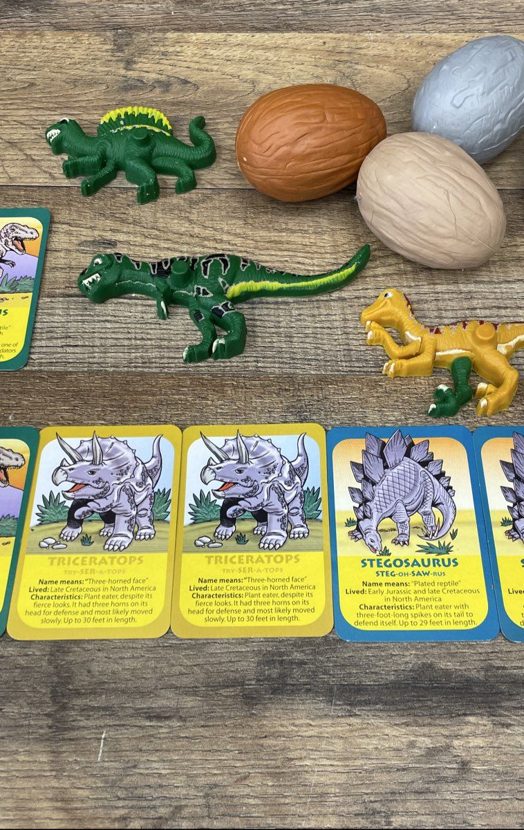 Large Lot Plastic Dinosaur Figures Toys & Cards Mixed Vintage Collection