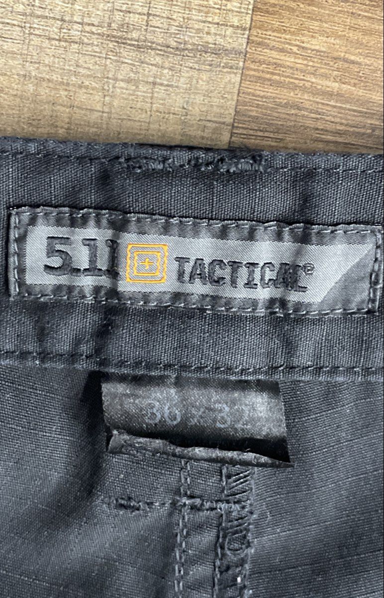 5.11 Tactical Men's Black Cargo Pants Ripstop Utility Work Trousers 36x32