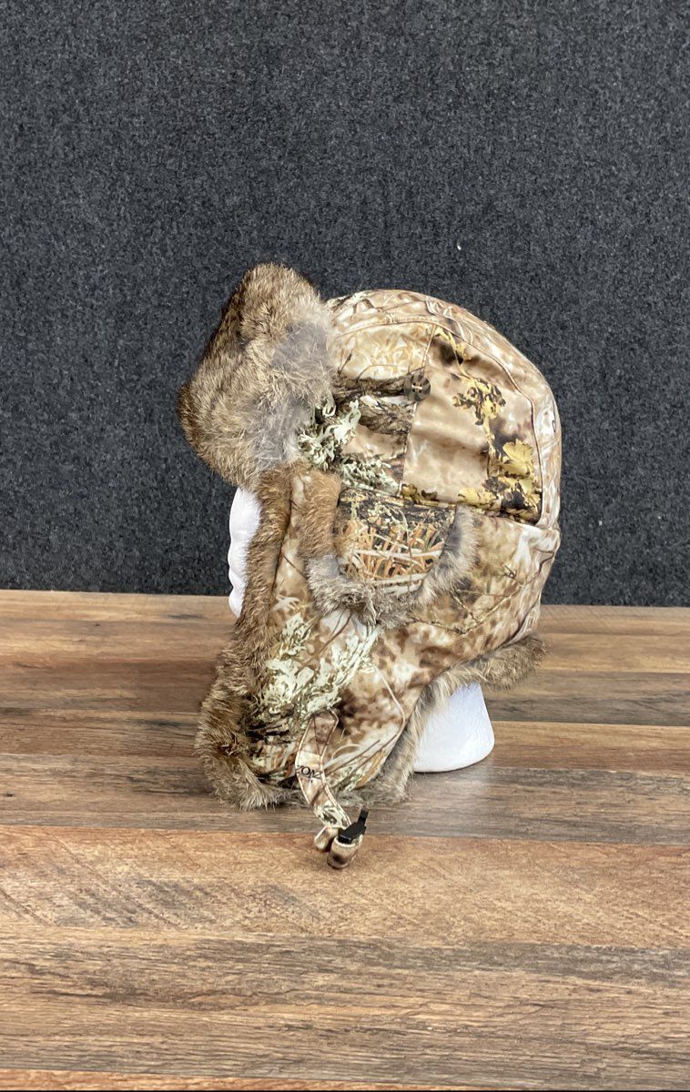 Mad Bomber x Cabela's Men's ZONZ Western Camo Rabbit Fur Trapper Hat Size L