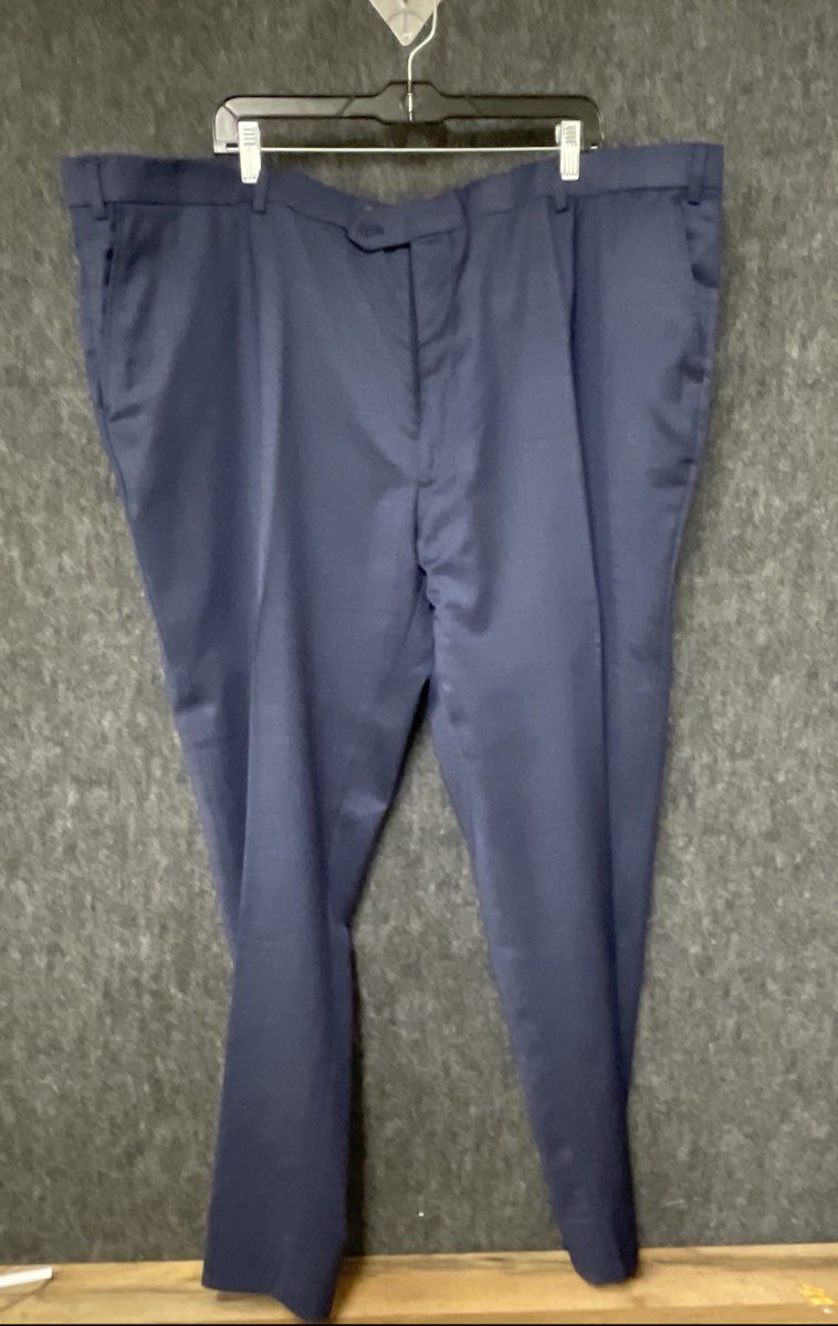Awearness Kenneth Cole Men's Blue Wool Blend Two-Piece Suit Sz 56L 50