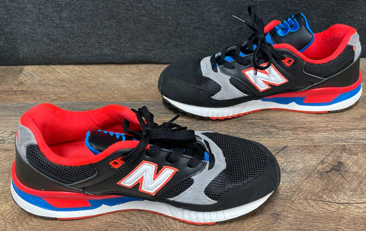 New Balance 530 Black Blue Red White Men's Lifestyle Running Sneakers Size 9