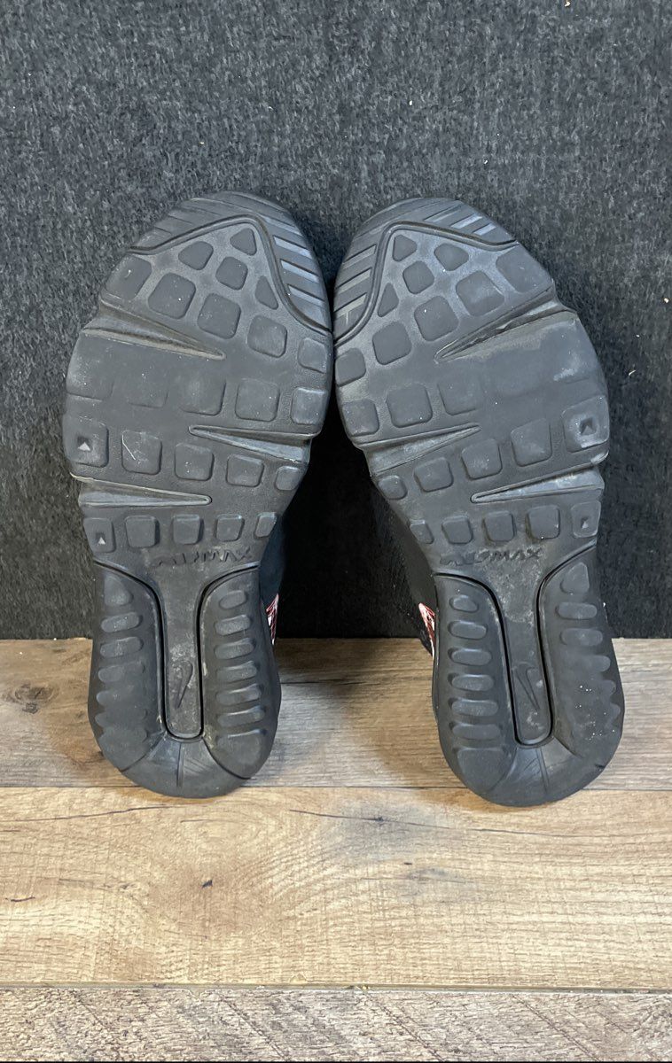Nike Air Max 2090 Worldwide Black Flash Crimson Running Shoes Size 6.5Y