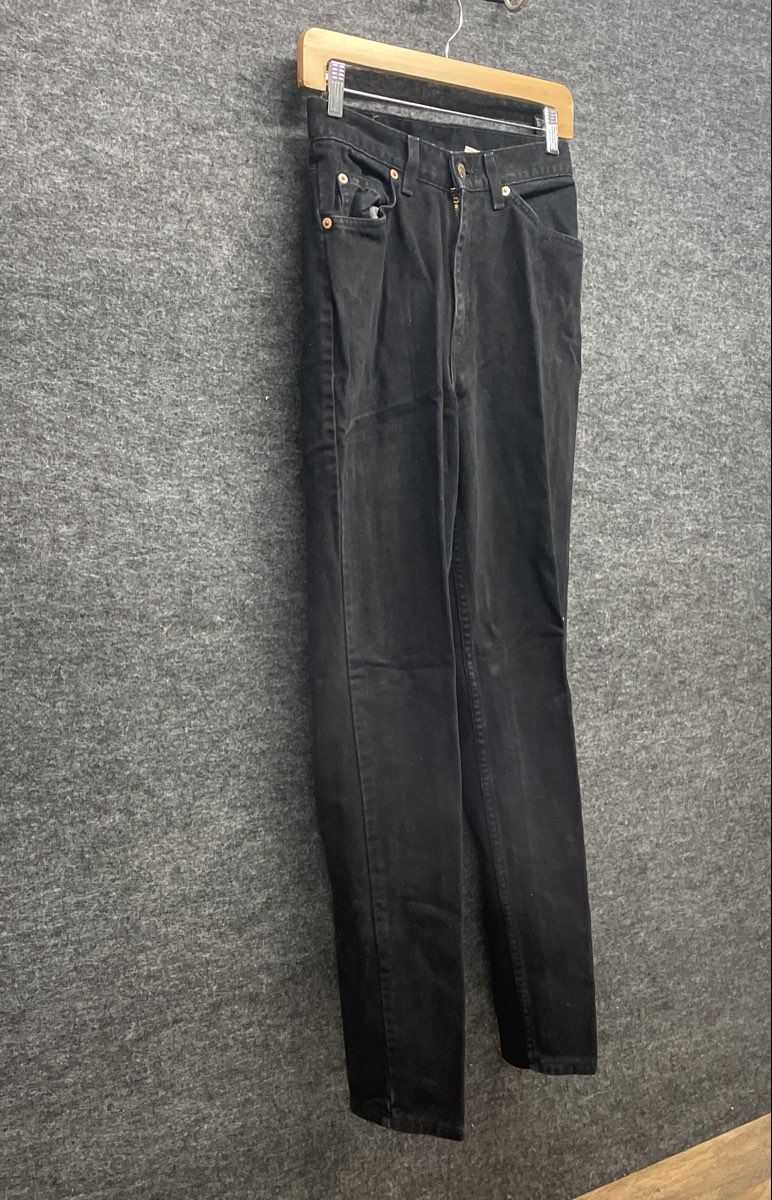 Vintage 90s Levi's Women's 912 Slim Fit Tapered Leg Black Jeans USA Made Sz 9
